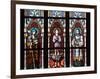 Prague, St. Vitus Cathedral, Stained Glass Window, St. Agnes of Bohemia, St. Vitus, St. Sarcander-Samuel Magal-Framed Photographic Print