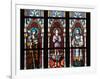 Prague, St. Vitus Cathedral, Stained Glass Window, St. Agnes of Bohemia, St. Vitus, St. Sarcander-Samuel Magal-Framed Photographic Print