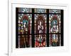 Prague, St. Vitus Cathedral, Stained Glass Window, St. Agnes of Bohemia, St. Vitus, St. Sarcander-Samuel Magal-Framed Photographic Print