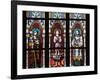 Prague, St. Vitus Cathedral, Stained Glass Window, St. Agnes of Bohemia, St. Vitus, St. Sarcander-Samuel Magal-Framed Photographic Print