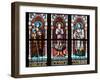 Prague, St. Vitus Cathedral, Stained Glass Window, St. Agnes of Bohemia, St. Vitus, St. Sarcander-Samuel Magal-Framed Photographic Print