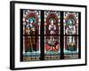 Prague, St. Vitus Cathedral, Stained Glass Window, St. Agnes of Bohemia, St. Vitus, St. Sarcander-Samuel Magal-Framed Photographic Print