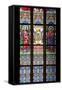 Prague, St. Vitus Cathedral, Stained Glass Window, St Bartholomew, St Matthew-Samuel Magal-Framed Stretched Canvas