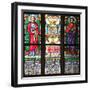 Prague, St. Vitus Cathedral, Stained Glass Window, St Bartholomew, St Matthew-Samuel Magal-Framed Photographic Print