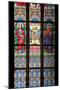 Prague, St. Vitus Cathedral, Stained Glass Window, St Bartholomew, St Matthew-Samuel Magal-Mounted Photographic Print