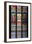 Prague, St. Vitus Cathedral, Stained Glass Window, St Bartholomew, St Matthew-Samuel Magal-Framed Photographic Print