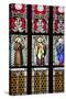 Prague, St. Vitus Cathedral, Stained Glass Window, St. Francis, St. Peter, Saint Elisabeth-Samuel Magal-Stretched Canvas