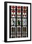 Prague, St. Vitus Cathedral, Stained Glass Window, St Gisela, St Paul, St Rudolph-Samuel Magal-Framed Premium Photographic Print