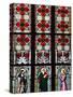 Prague, St. Vitus Cathedral, Stained Glass Window, St Gisela, St Paul, St Rudolph-Samuel Magal-Stretched Canvas