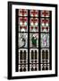 Prague, St. Vitus Cathedral, Stained Glass Window, St Gisela, St Paul, St Rudolph-Samuel Magal-Framed Photographic Print