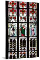 Prague, St. Vitus Cathedral, Stained Glass Window, St Gisela, St Paul, St Rudolph-Samuel Magal-Mounted Photographic Print