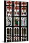 Prague, St. Vitus Cathedral, Stained Glass Window, St Gisela, St Paul, St Rudolph-Samuel Magal-Mounted Photographic Print