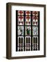 Prague, St. Vitus Cathedral, Stained Glass Window, St Gisela, St Paul, St Rudolph-Samuel Magal-Framed Photographic Print