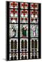 Prague, St. Vitus Cathedral, Stained Glass Window, St Gisela, St Paul, St Rudolph-Samuel Magal-Mounted Photographic Print