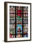 Prague, St. Vitus Cathedral, Stained Glass Window, St. Joanna, Jesus Holding a Hatchet-Samuel Magal-Framed Photographic Print