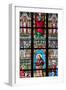 Prague, St. Vitus Cathedral, Stained Glass Window, St. Joanna, Jesus Holding a Hatchet-Samuel Magal-Framed Photographic Print