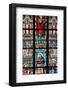 Prague, St. Vitus Cathedral, Stained Glass Window, St. Joanna, Jesus Holding a Hatchet-Samuel Magal-Framed Photographic Print