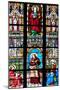 Prague, St. Vitus Cathedral, Stained Glass Window, St. Joanna, Jesus Holding a Hatchet-Samuel Magal-Mounted Photographic Print