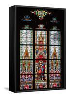 Prague, St. Vitus Cathedral, Stained Glass Window, St. John the Baptist-Samuel Magal-Framed Stretched Canvas