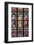 Prague, St. Vitus Cathedral, Stained Glass Window, St. Ludmilla, St. Methodius and St. Wenceslaus-Samuel Magal-Framed Photographic Print