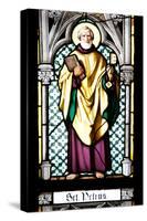 Prague, St. Vitus Cathedral, Stained Glass Window, St. Peter-Samuel Magal-Stretched Canvas