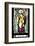 Prague, St. Vitus Cathedral, Stained Glass Window, St. Peter-Samuel Magal-Framed Photographic Print