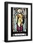 Prague, St. Vitus Cathedral, Stained Glass Window, St. Peter-Samuel Magal-Framed Photographic Print