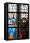 Prague, St. Vitus Cathedral, Stained Glass Window, St. Sigismundus, St. Guilelmus.-Samuel Magal-Framed Stretched Canvas