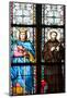 Prague, St. Vitus Cathedral, Stained Glass Window, St. Sigismundus, St. Guilelmus.-Samuel Magal-Mounted Photographic Print