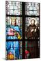 Prague, St. Vitus Cathedral, Stained Glass Window, St. Sigismundus, St. Guilelmus.-Samuel Magal-Mounted Photographic Print