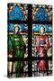 Prague, St. Vitus Cathedral, Stained Glass Window, St. Stephan, St. Lawrence-Samuel Magal-Stretched Canvas