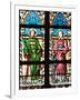 Prague, St. Vitus Cathedral, Stained Glass Window, St. Stephan, St. Lawrence-Samuel Magal-Framed Photographic Print