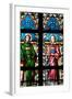 Prague, St. Vitus Cathedral, Stained Glass Window, St. Stephan, St. Lawrence-Samuel Magal-Framed Photographic Print