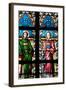 Prague, St. Vitus Cathedral, Stained Glass Window, St. Stephan, St. Lawrence-Samuel Magal-Framed Photographic Print