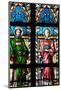 Prague, St. Vitus Cathedral, Stained Glass Window, St. Stephan, St. Lawrence-Samuel Magal-Mounted Photographic Print