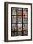 Prague, St. Vitus Cathedral, Stained Glass Window, St Thomas, St Anthony Kneeling before Baby Jesus-Samuel Magal-Framed Premium Photographic Print