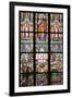 Prague, St. Vitus Cathedral, Stained Glass Window, St Thomas, St Anthony Kneeling before Baby Jesus-Samuel Magal-Framed Photographic Print