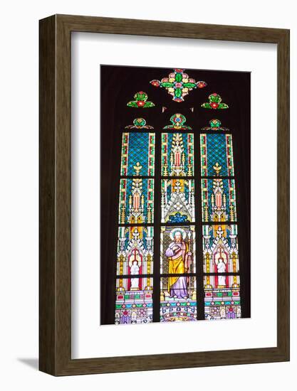 Prague, St. Vitus Cathedral, Stained Glass Window, St Thomas-Samuel Magal-Framed Photographic Print