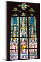 Prague, St. Vitus Cathedral, Stained Glass Window, St Thomas-Samuel Magal-Mounted Photographic Print