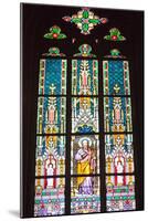 Prague, St. Vitus Cathedral, Stained Glass Window, St Thomas-Samuel Magal-Mounted Photographic Print