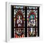 Prague, St. Vitus Cathedral, Stained Glass Window, St. Vitus, St. Sarcander-Samuel Magal-Framed Photographic Print