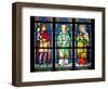 Prague, St. Vitus Cathedral, Stained Glass Window, St. Wenceslaus, St Wolfgang, St Joanna-Samuel Magal-Framed Photographic Print