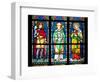 Prague, St. Vitus Cathedral, Stained Glass Window, St. Wenceslaus, St Wolfgang, St Joanna-Samuel Magal-Framed Photographic Print