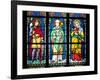 Prague, St. Vitus Cathedral, Stained Glass Window, St. Wenceslaus, St Wolfgang, St Joanna-Samuel Magal-Framed Photographic Print