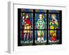 Prague, St. Vitus Cathedral, Stained Glass Window, St. Wenceslaus, St Wolfgang, St Joanna-Samuel Magal-Framed Photographic Print