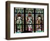 Prague, St. Vitus Cathedral, Stained Glass Window, Three figures of Saints / Apostles / Martyrs.-Samuel Magal-Framed Photographic Print