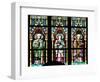 Prague, St. Vitus Cathedral, Stained Glass Window, Three figures of Saints / Apostles / Martyrs.-Samuel Magal-Framed Photographic Print