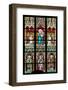 Prague, St. Vitus Cathedral, Stained Glass Window, Virgin Mary Holding Baby Jesus.-Samuel Magal-Framed Photographic Print