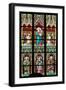 Prague, St. Vitus Cathedral, Stained Glass Window, Virgin Mary Holding Baby Jesus.-Samuel Magal-Framed Photographic Print