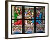 Prague, St. Vitus Cathedral, Stained Glass Window, Woman washes Jesus' Feet-Samuel Magal-Framed Photographic Print